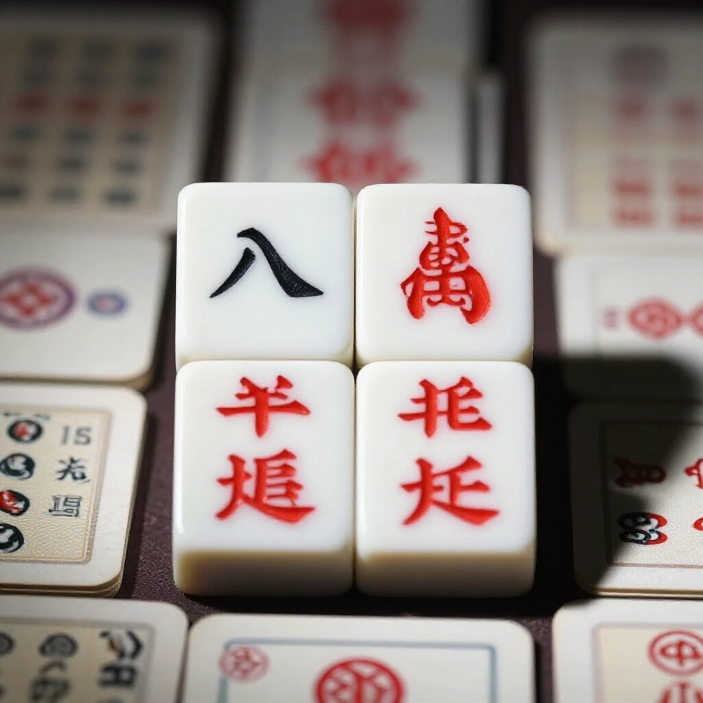 天九牌至尊寶特寫,丁三一二點加二四點軍牌最強組合,周圍牌顯示階級排序,戲劇光影強調強弱