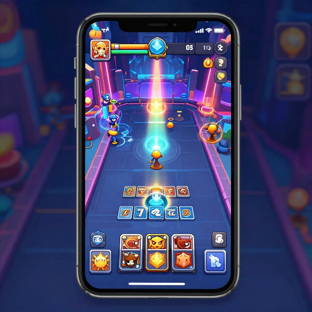 fast paced digital marvel snap mobile game interface on smartphone screen showing snap mechanics and quick card plays in futuristic neon hued arena with holographic effects and intense ladder climb animations