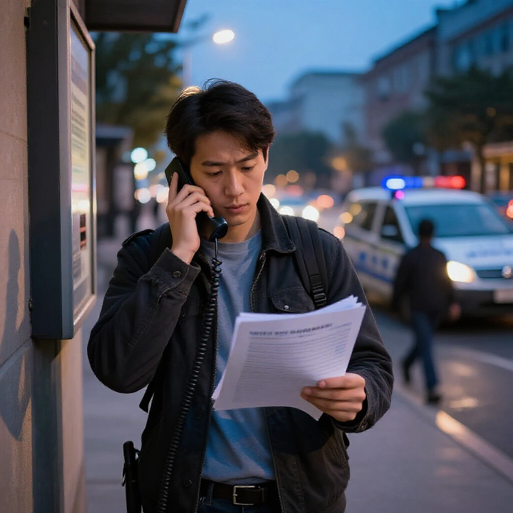 民眾急撥165專線求助,手持證據文件衝向派出所,夜晚街頭決心滿滿