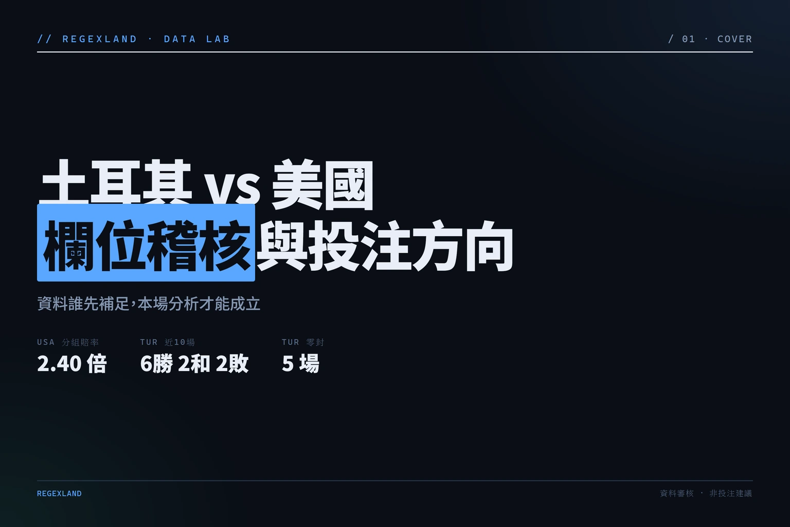土耳其對美國2026世界杯D組第2輪分組賠率與近況數據摘要