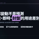 資訊圖封面：開盤、即時、封盤三類賠率數字及其用途差別示意